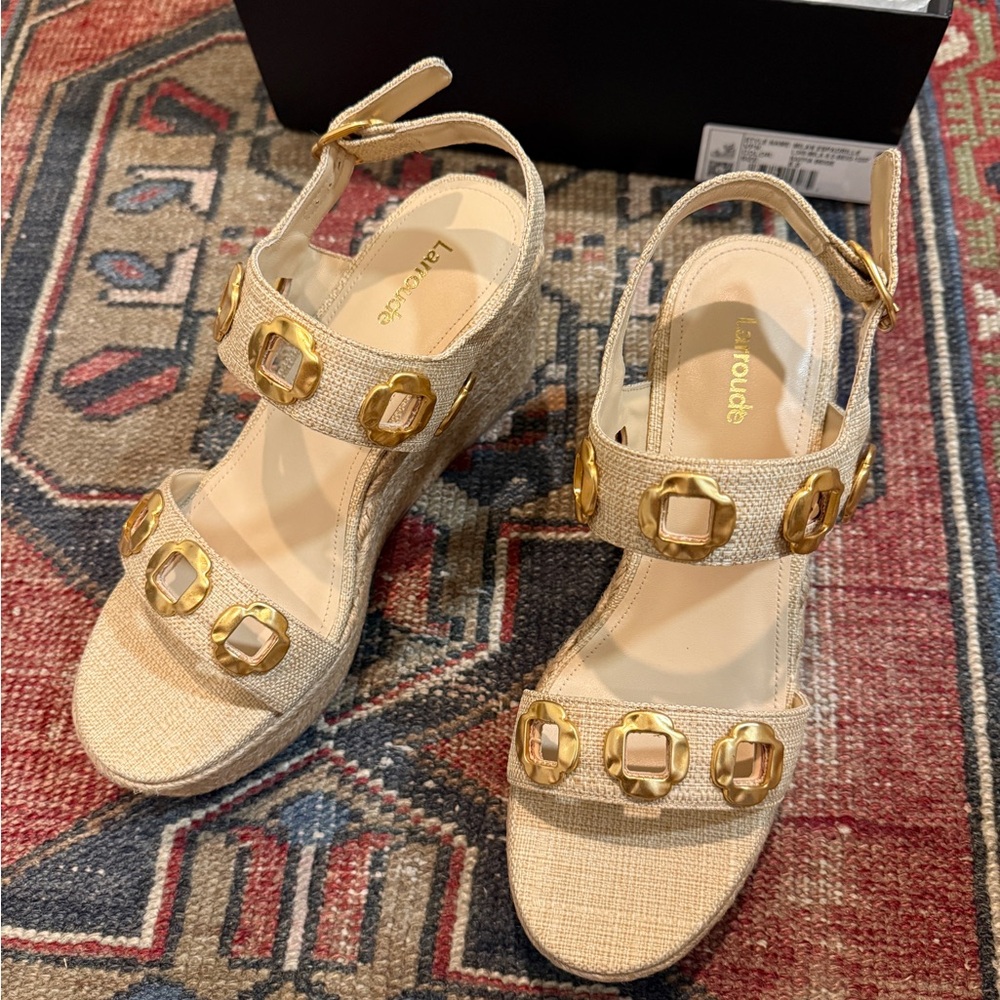 Larroude Milan Espadrille wedge